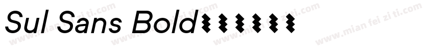 Sul Sans Bold字体转换